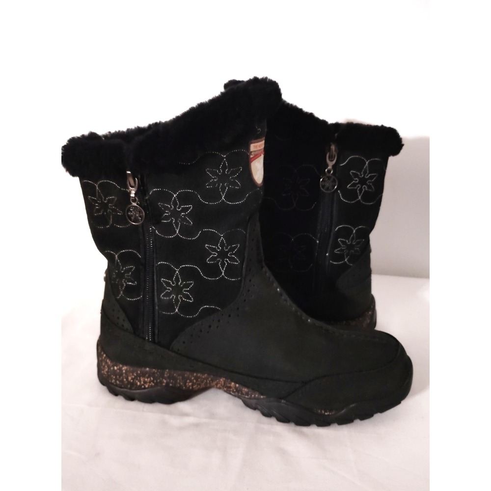 The North Face Janey II Women 6 Waterproof Primaloft Faux Fur Winter Boot Black